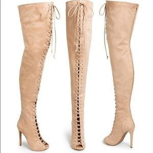 Zigi Piarry Lace - up Thigh High Boot